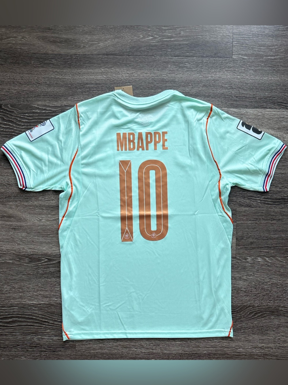 Men's Nike France Away Jersey 2026 Men’s XL - Slim Fit Mbappé Mint Green